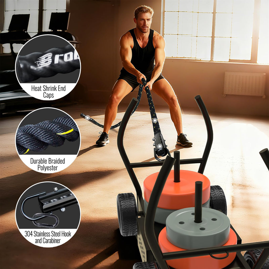 Weight Sled Pulling Rope for Strength Training