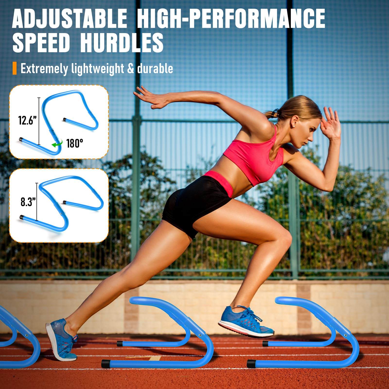 Agility Ladder, Agility Speed Training Equipment Set, 20ft Speed Ladder